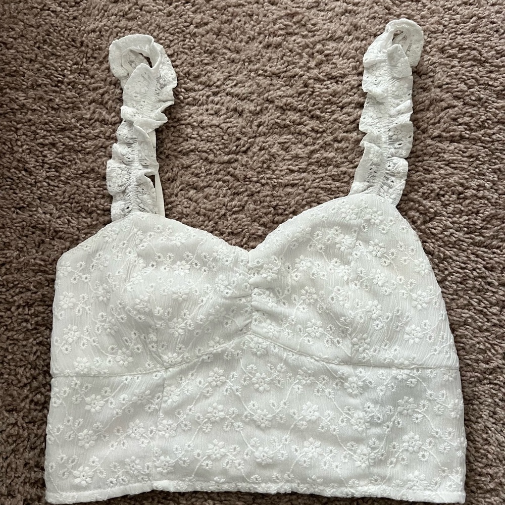 White Lace Women's Top